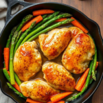 Lemon Herb Grilled Chicken with Asparagus