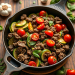 Beef and Mint Meatballs with Spring Salad